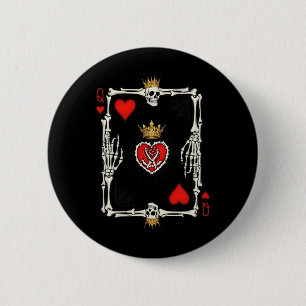 Badge Rond 5 Cm Reine des cœurs de la Saint-Valentin Halloween Cos