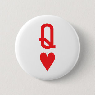Badge Rond 5 Cm Reine Des Coeurs Roi Du Coeur Couple Correspondant