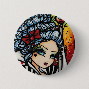 Badge Rond 5 Cm Reine d'imaginaire de fée d'Alice Valentine de