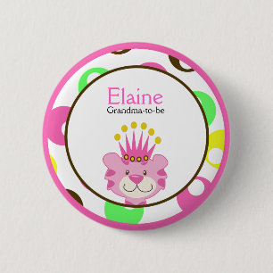 Badge Rond 5 Cm REINE du bouton personnalisé par ÉTIQUETTE de NO