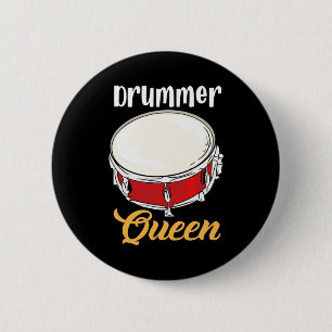 Badge Rond 5 Cm Reine du tambour