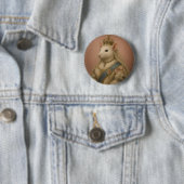 Badge Rond 5 Cm Reine Mousebeth (En situation)