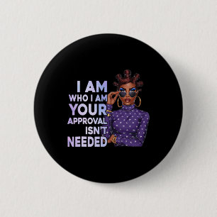 Badge Rond 5 Cm Reine Sy noire Histoire Afro-Américaine Dame