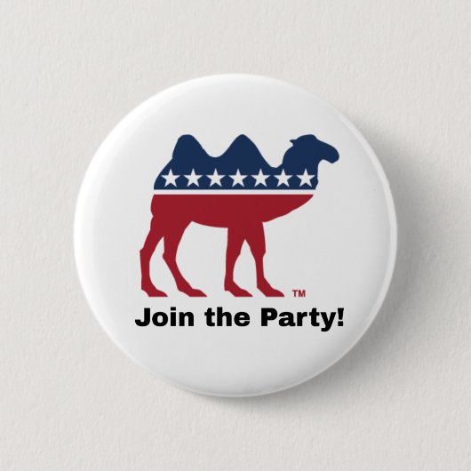 Badge Rond 5 Cm Rejoignez la fête ! Bouton Interdiction (Devant)