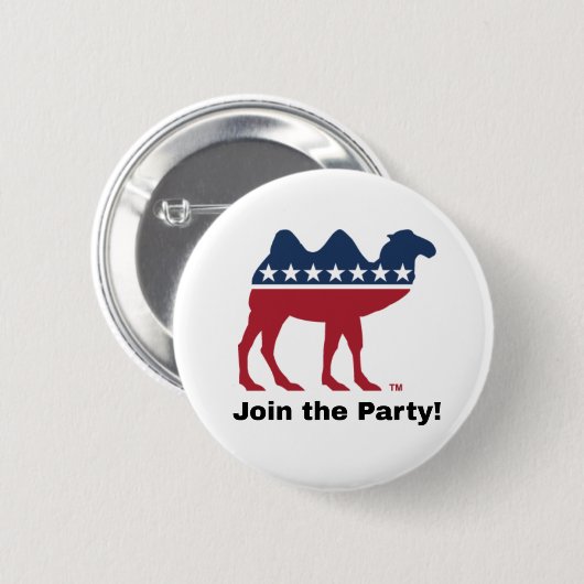 Badge Rond 5 Cm Rejoignez la fête ! Bouton Interdiction (Devant & derrière)