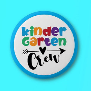 Badge Rond 5 Cm Rejoignez l'équipage ! Jardin d'enfants joli et co