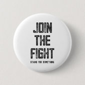 Badge Rond 5 Cm Rejoindre Le Combat (Devant)