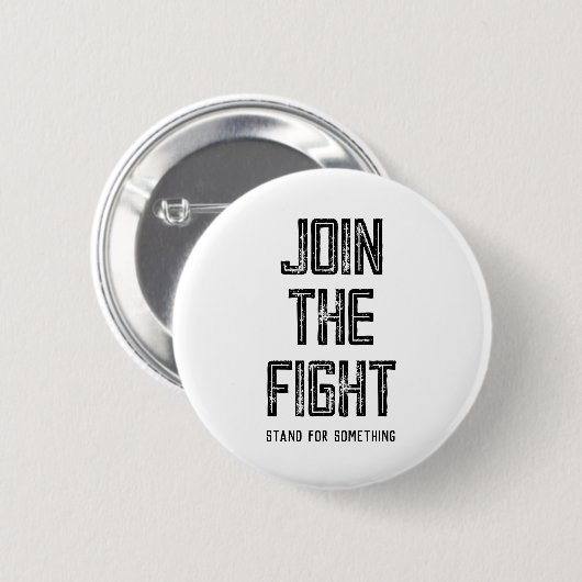 Badge Rond 5 Cm Rejoindre Le Combat (Devant & derrière)