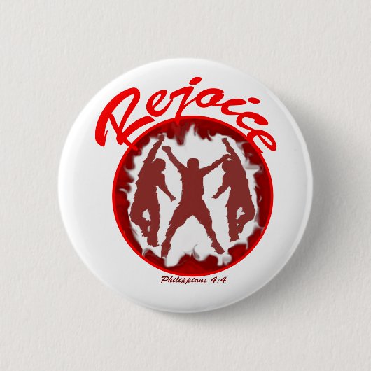 Badge Rond 5 Cm Réjouissez-vous - les Philippiens 4,4 (Devant)
