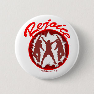 Badge Rond 5 Cm Réjouissez-vous - les Philippiens 4,4