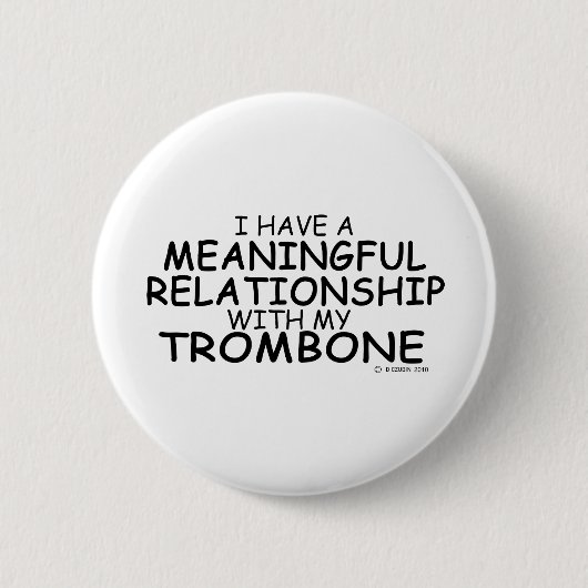 Badge Rond 5 Cm Relation significative Trombone (Devant)