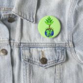 Badge Rond 5 Cm Releaf Réduire Recycler (En situation)