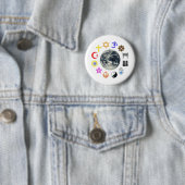 BADGE ROND 5 CM RELIGIONS DU MONDE (En situation)