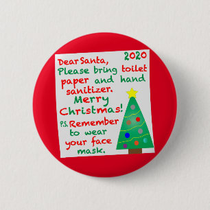 Badge Rond 5 Cm Remembering 2020 Christmas
