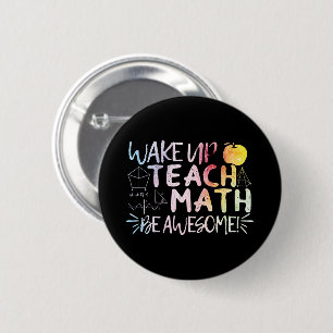 Badge Rond 5 Cm Remerciement pour professeur de maths - Soyez géni