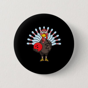 Badge Rond 5 Cm Remerciements Turquie Bowling Pin Matching Team Ca