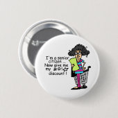 Badge Rond 5 Cm Remise aux seniors (Devant & derrière)