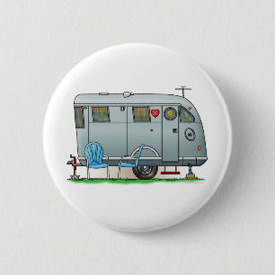 Badge Rond 5 Cm Remorque de campeur spartiate rv