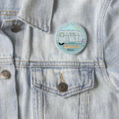 Badge Rond 5 Cm Remorque de camping (En situation)