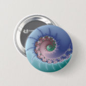 Badge Rond 5 Cm Remous - bouton de fractale (Devant & derrière)