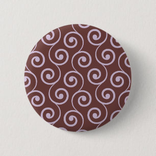 Badge Rond 5 Cm Remous vintage de chocolat en lavande