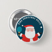 Badge Rond 5 Cm Remplisseur de chaussette drôle de tennis de table (Devant & derrière)