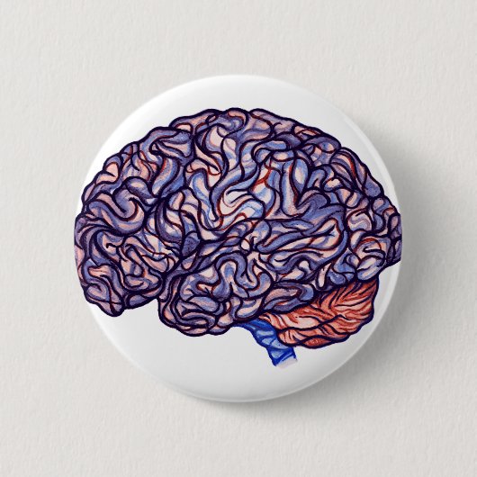 Badge Rond 5 Cm Remue méninge (Devant)