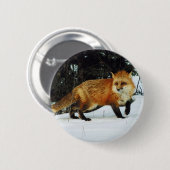 Badge Rond 5 Cm Renard (Devant & derrière)