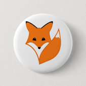 Badge Rond 5 Cm Renard (Devant)