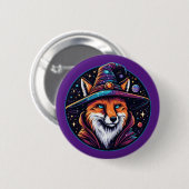 Badge Rond 5 Cm Renard d'Imaginaire - Assistant Céleste (Devant & derrière)