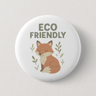 Badge Rond 5 Cm Renard éco-responsable