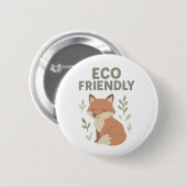 Badge Rond 5 Cm Renard éco-responsable (Devant & derrière)