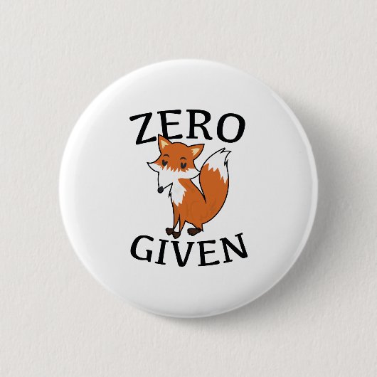 Badge Rond 5 Cm Renard zéro donné (Devant)