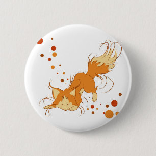 Badge Rond 5 Cm Renarde