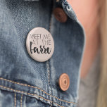 Badge Rond 5 Cm Rencontrez-moi au Barre | Ballet rose pâle<br><div class="desc">Montrez votre passion pour le ballet ou les exercices à la barre avec ce bouton mignon. Caractéristiques de design "Meet Me at the Barre" en typographie noire sur un arrière - plan rose pâle.</div>