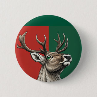 Badge Rond 5 Cm Rendeer