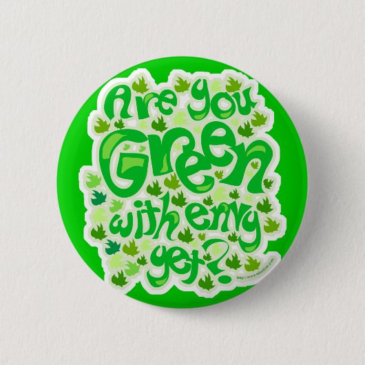 Badge Rond 5 Cm Rendez-les verts avec envie (Devant)