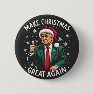 Badge Rond 5 Cm Rendez Noël à nouveau grand Sweat de Noël laid Tru