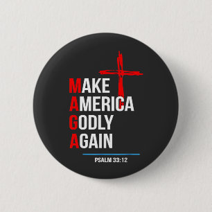 Badge Rond 5 Cm Rendre à l'Amérique sa grandeur Trump Inaguration