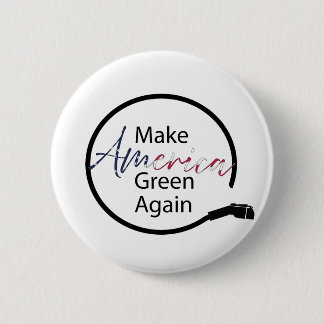 Badge Rond 5 Cm Rendre à l'Amérique verte le chargeur de véhicule 