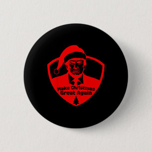 Badge Rond 5 Cm Rendre à Noël une grande réussite Drôle le préside