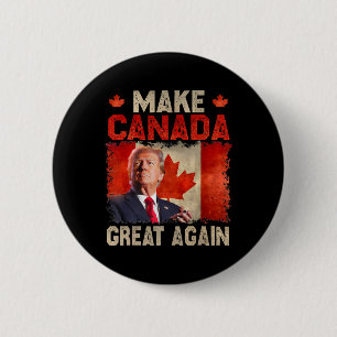 Badge Rond 5 Cm Rendre la grandeur du Canada à nouveau amusant Pré