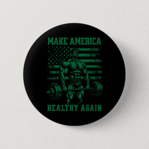 Badge Rond 5 Cm Rendre l'Amérique en bonne santé Kennedy Trump Wei