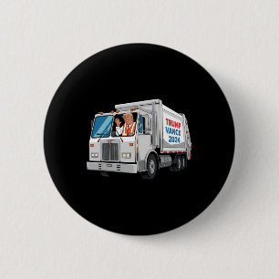 Badge Rond 5 Cm Rendre le Garbyge américain grand à nouveau Trump