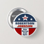 Badge Rond 5 Cm Rendre le mariage grand (Devant & derrière)