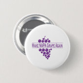 Badge Rond 5 Cm Rendre le raisin Napa (Devant & derrière)