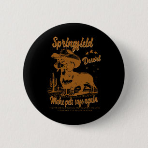Badge Rond 5 Cm Rendre les animaux de compagnie sûrs à nouveau Cow
