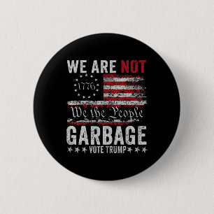 Badge Rond 5 Cm Rendre les ordures superbes à nouveau pour Trump 2