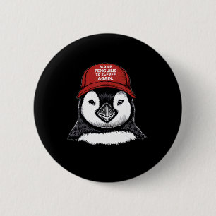 Badge Rond 5 Cm Rendre l'impôt sur les pingouins libre - Résister 