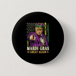 Badge Rond 5 Cm Rendre Mardi Gras Grand À Nouveau Fun Mardi Gras H